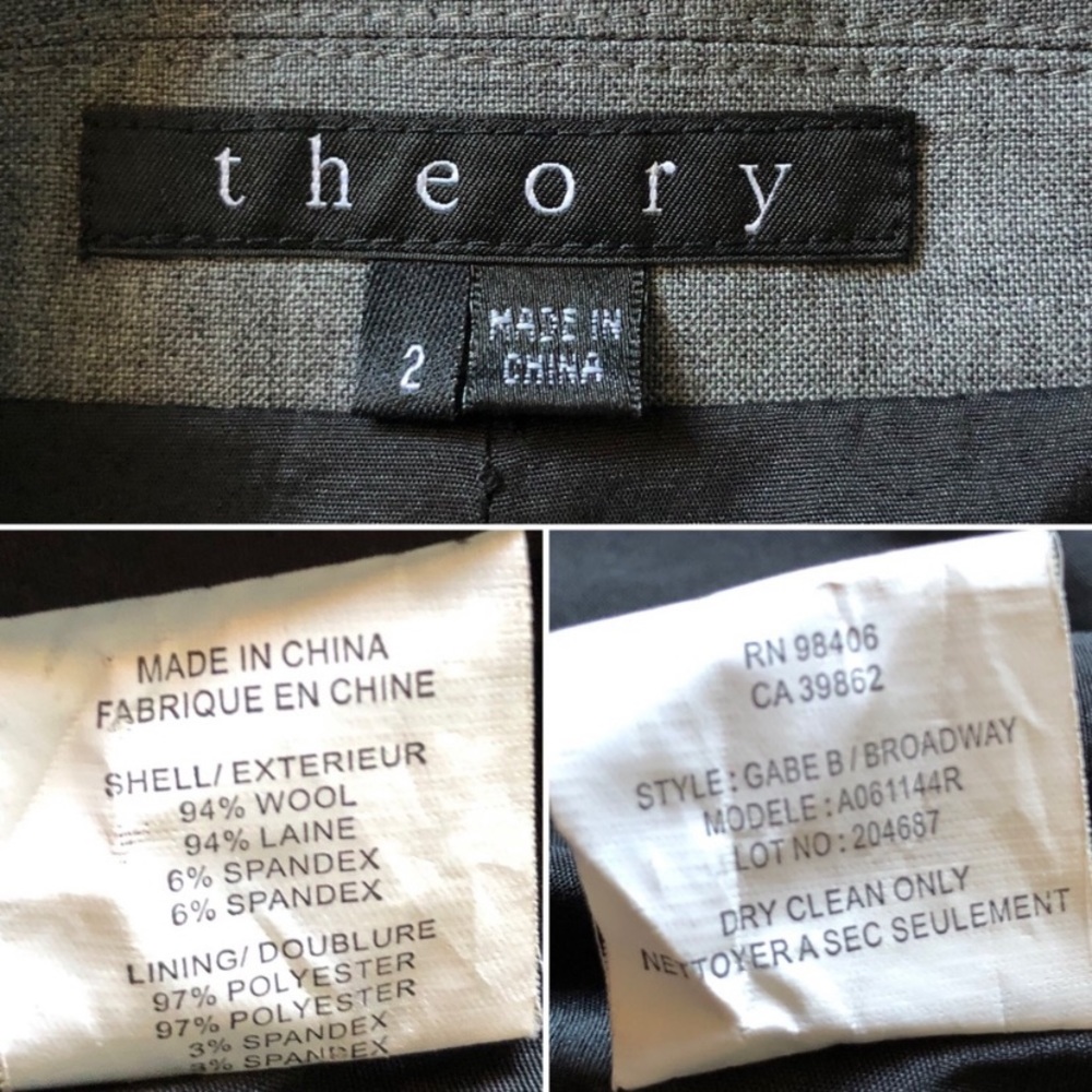 Theory Gabe B Wool Single Button Lined Blazer - image 7